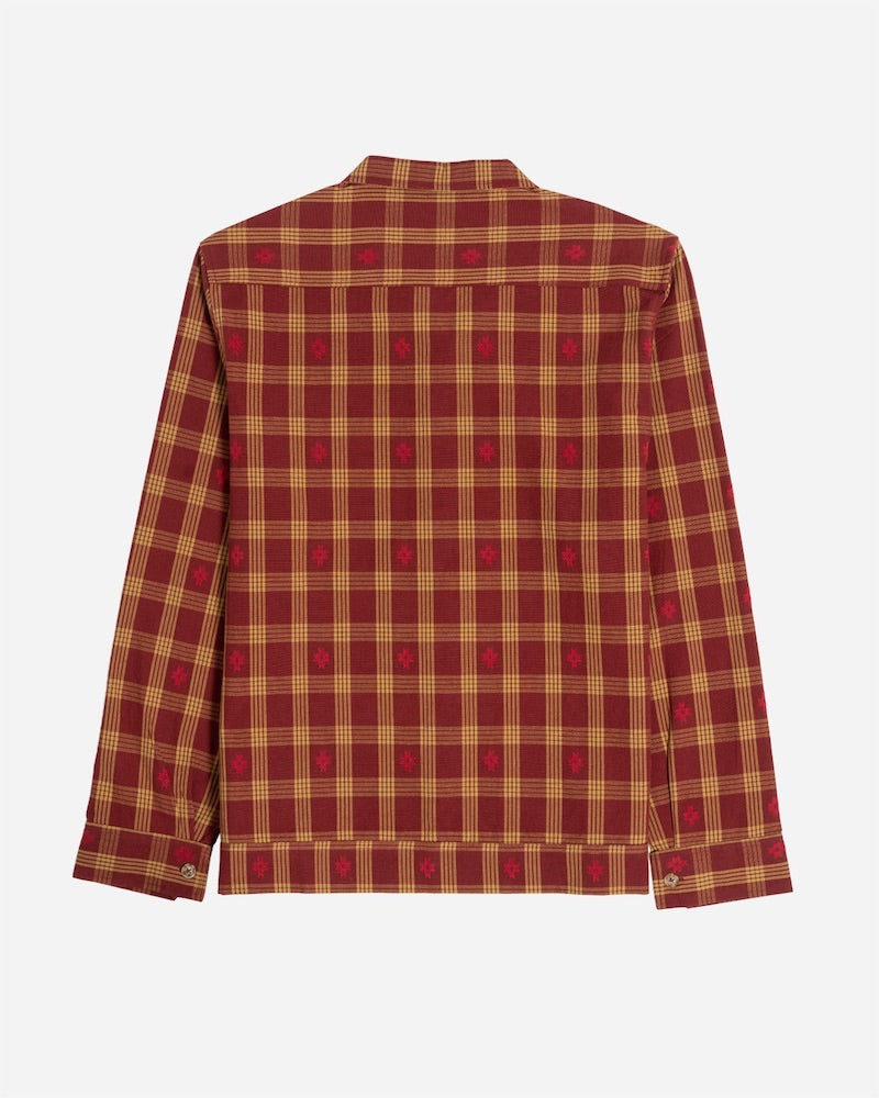 Pacific Flannel Overshirt Maroon