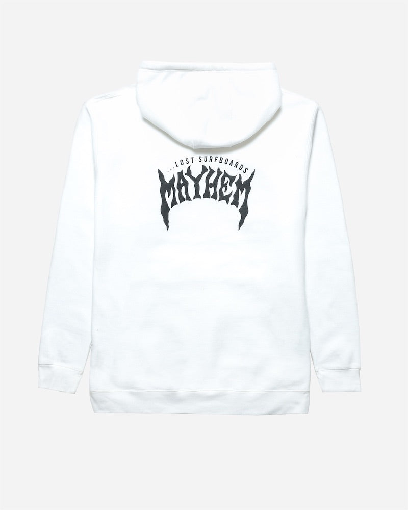 Mayhem Designs Heavy Hoodie White