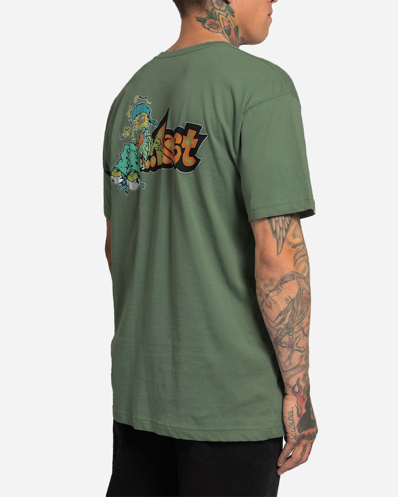 Spaced Out Tee Moss Green