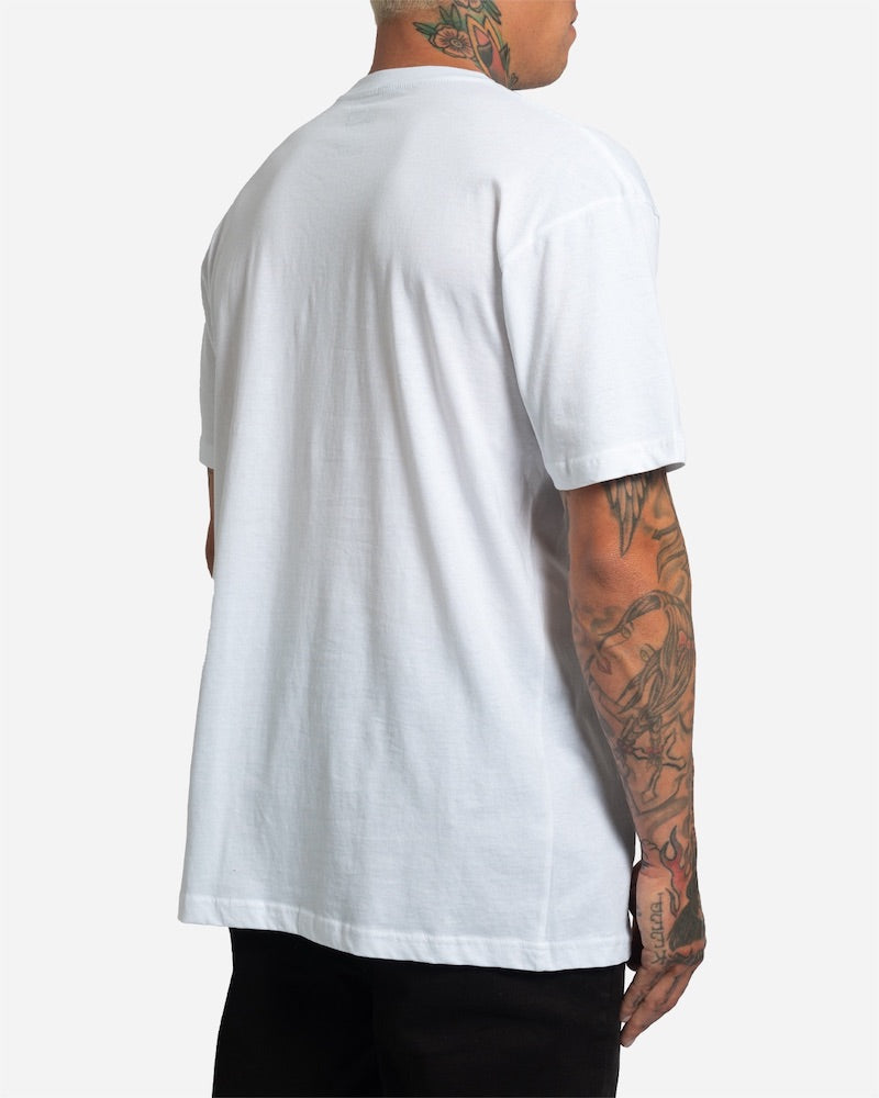Wave Skull Tee White