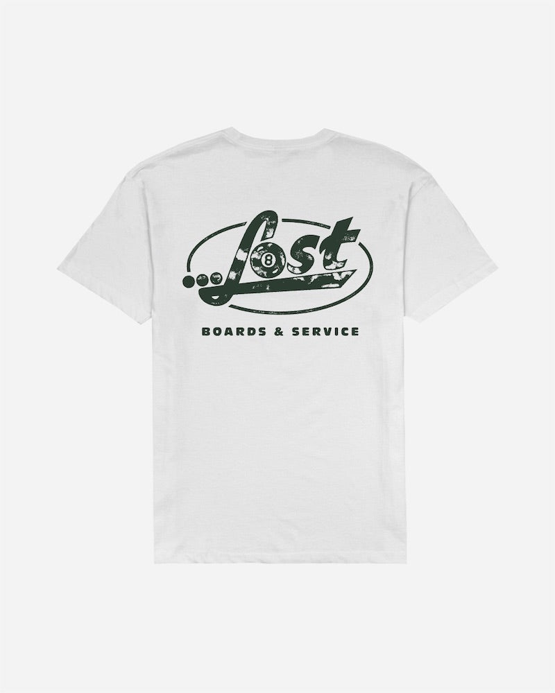 Corner Pocket Tee White – Lost Enterprises