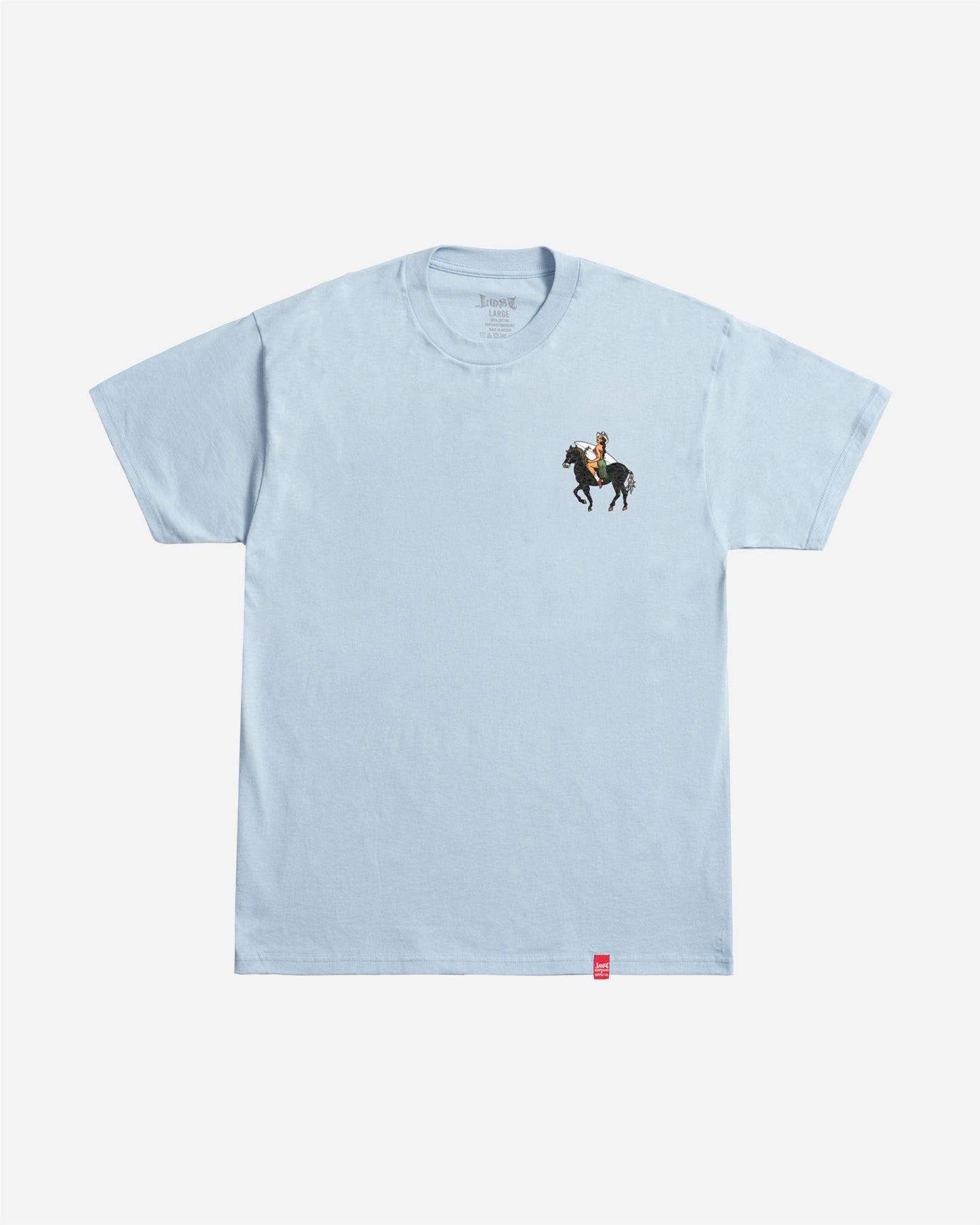 Cowgirl In The Sand Tee Arctic Blue