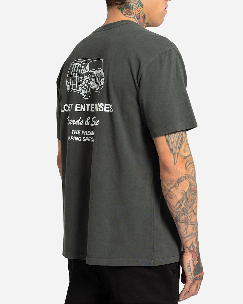 Boards & Service Boxy Tee Vintage Black