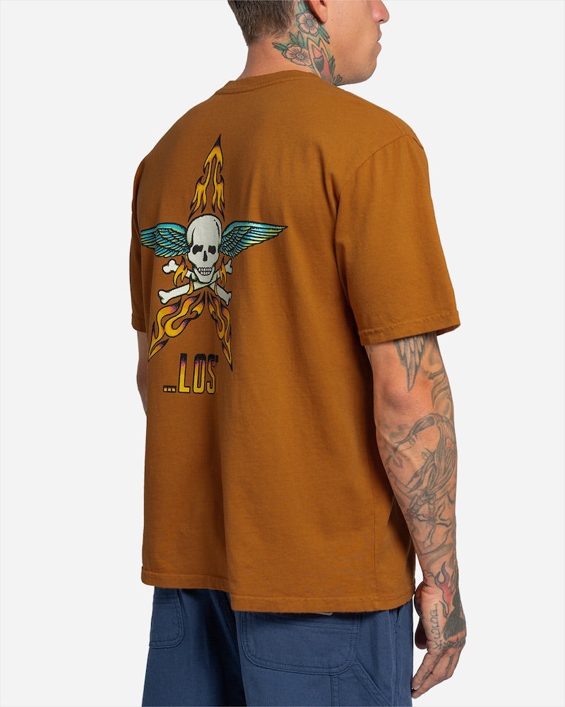 Hot Rod Boxy Tee Roasted Pecan