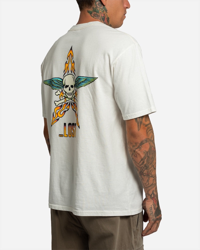 Hot Rod Boxy Tee Vintage White