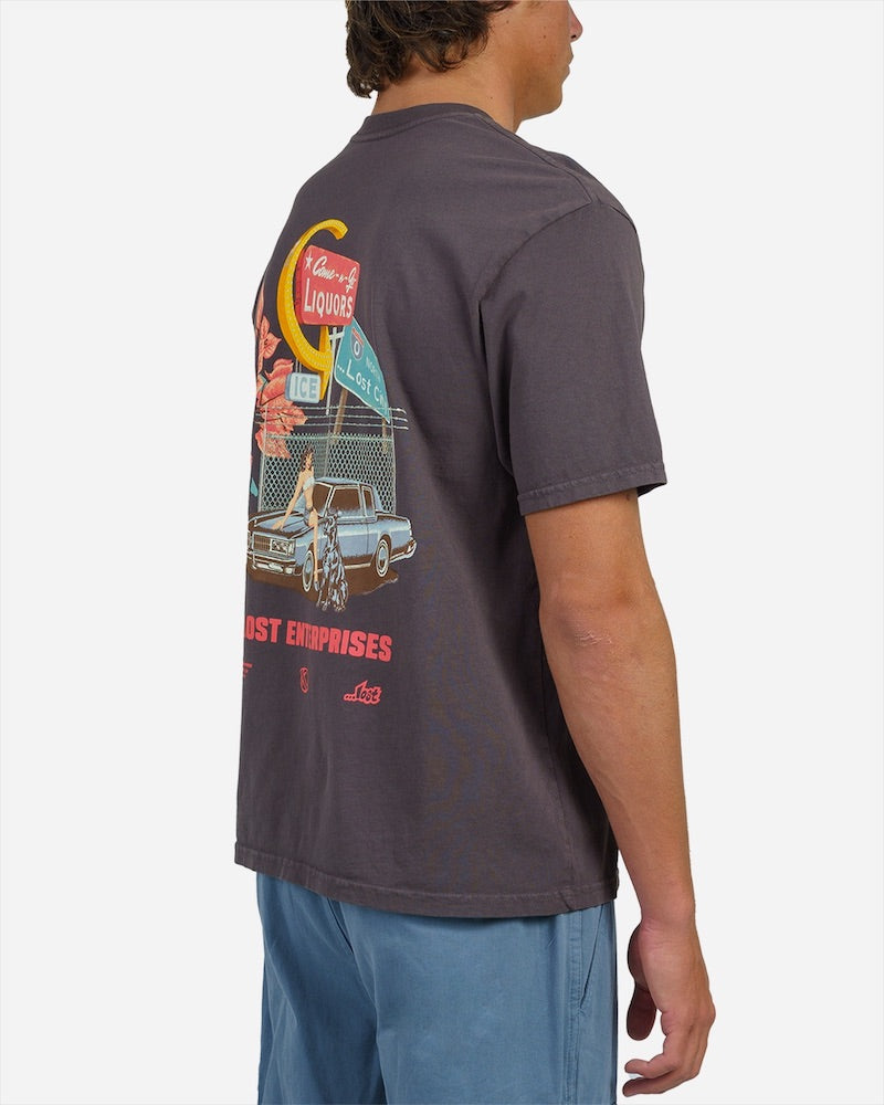 Lost City Boxy Tee Vintage Black