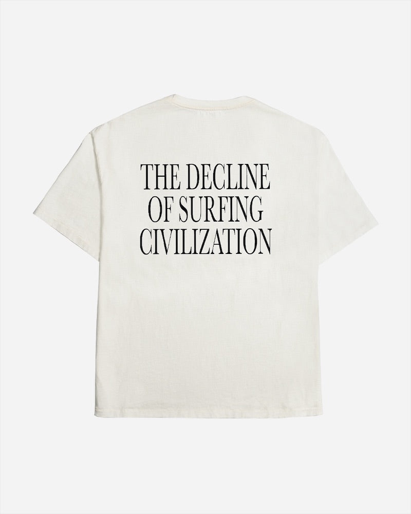 Decline Boxy Tee Vintage White