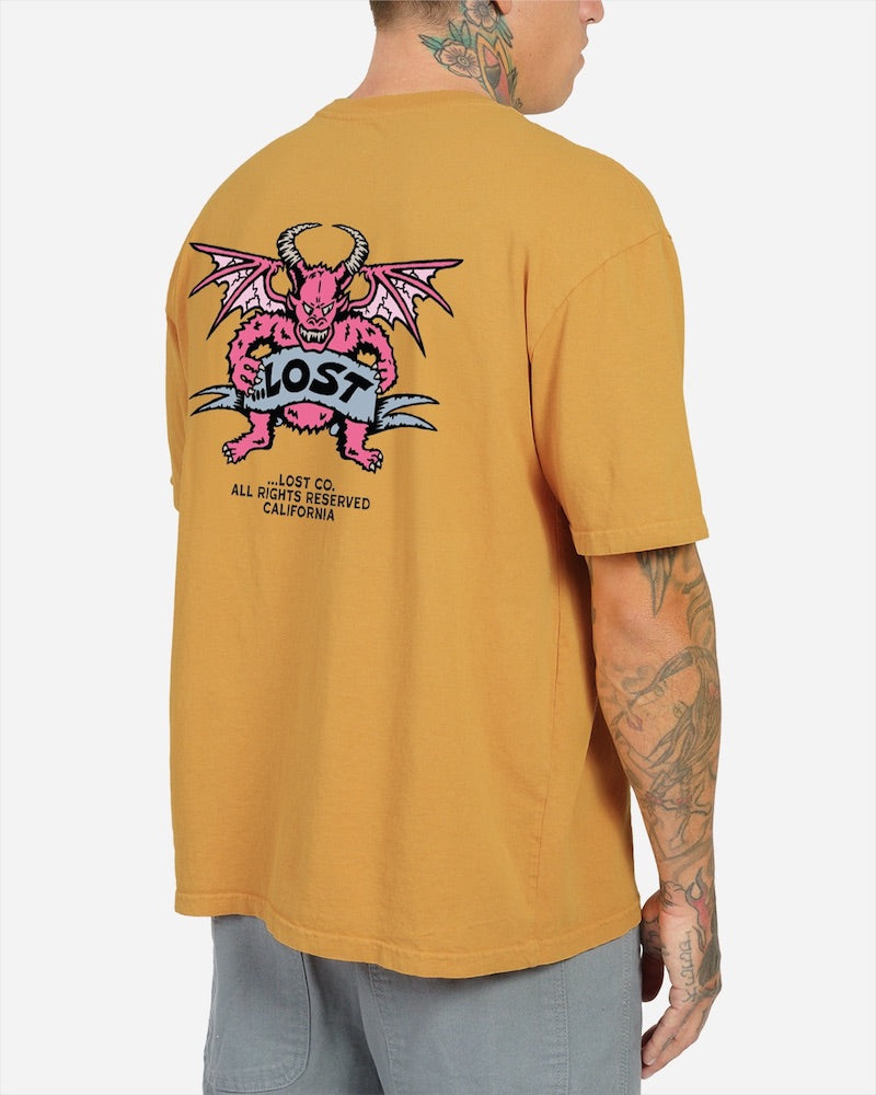 Fiend Boxy Tee Faded Orange
