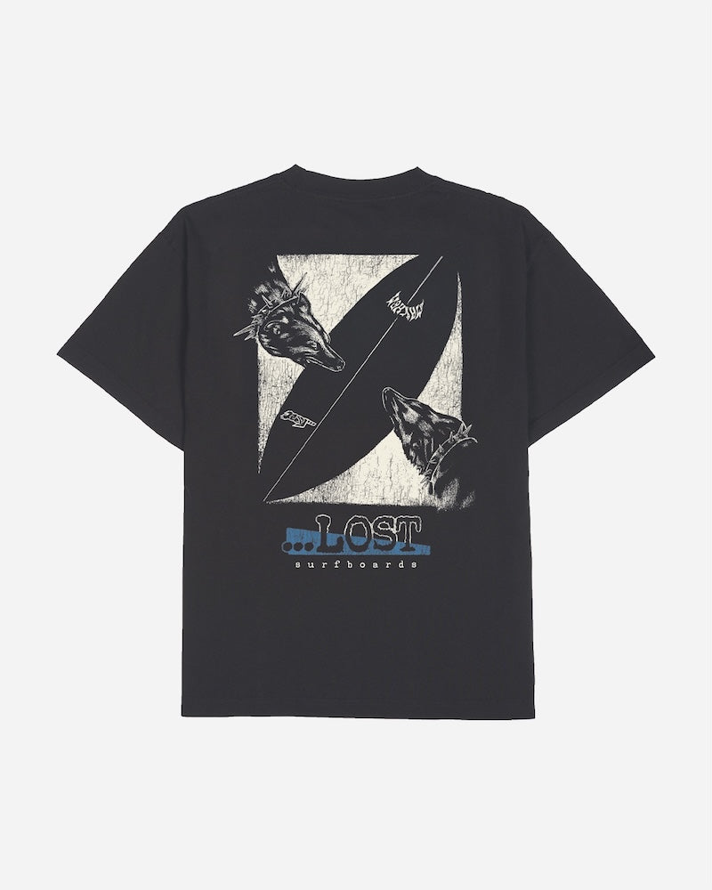 Bad Dog Boxy Tee Vintage Black – Lost Enterprises