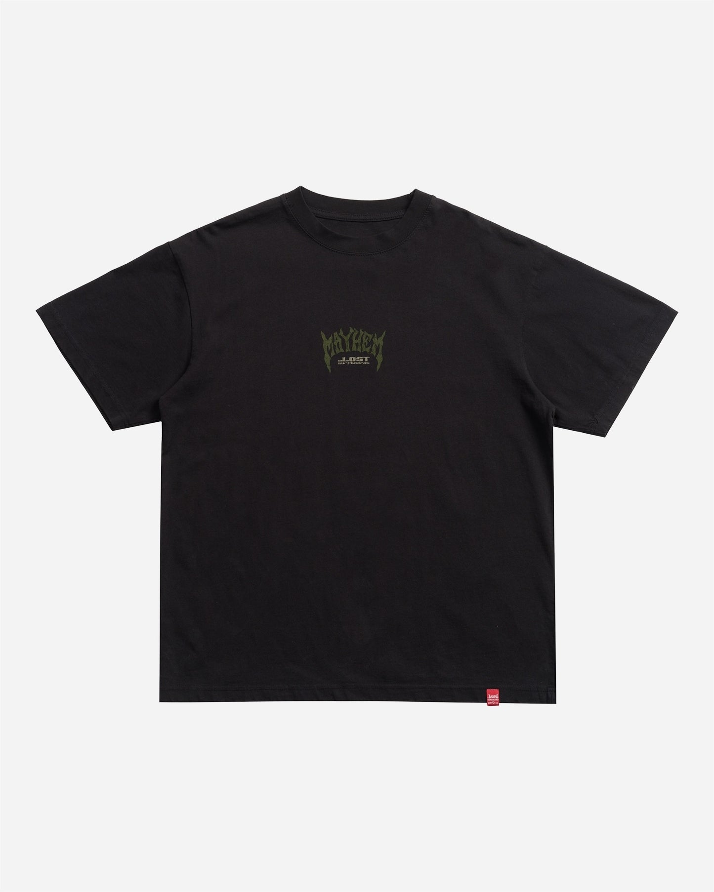 Mayhem Spikes Logo Boxy Tee Black