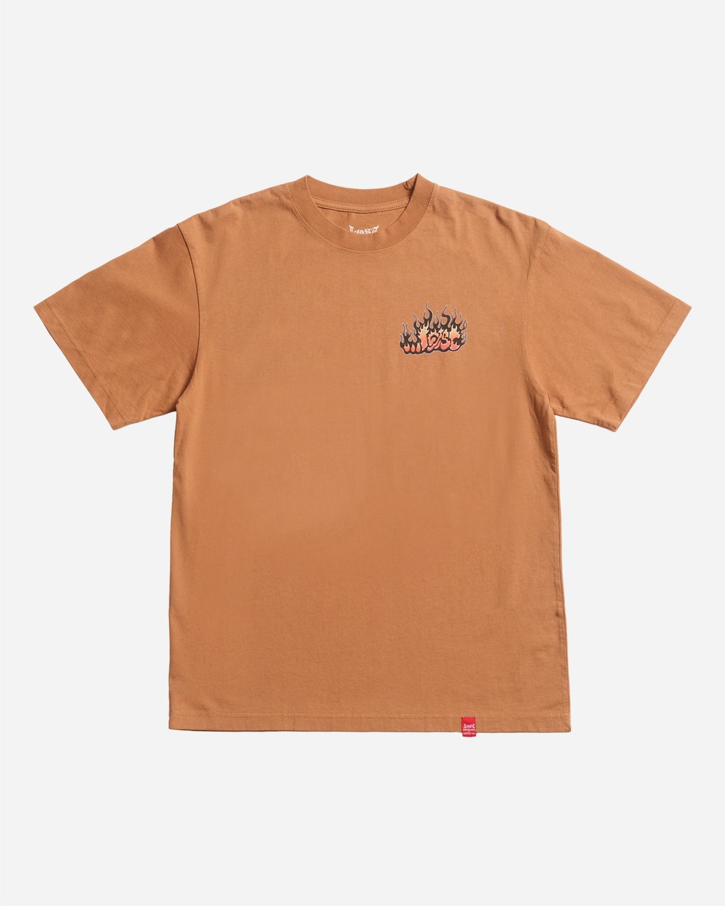 Flame Lam Boxy Tee Wheat