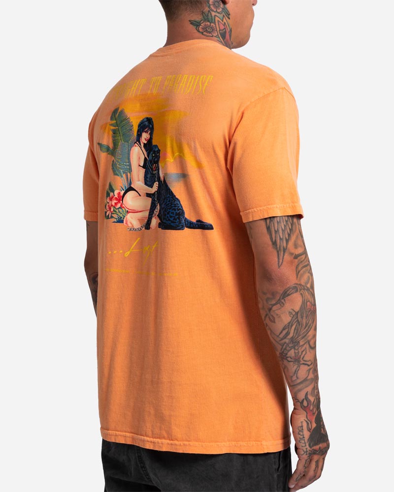 Feral Vintage Dye Tee Faded Orange