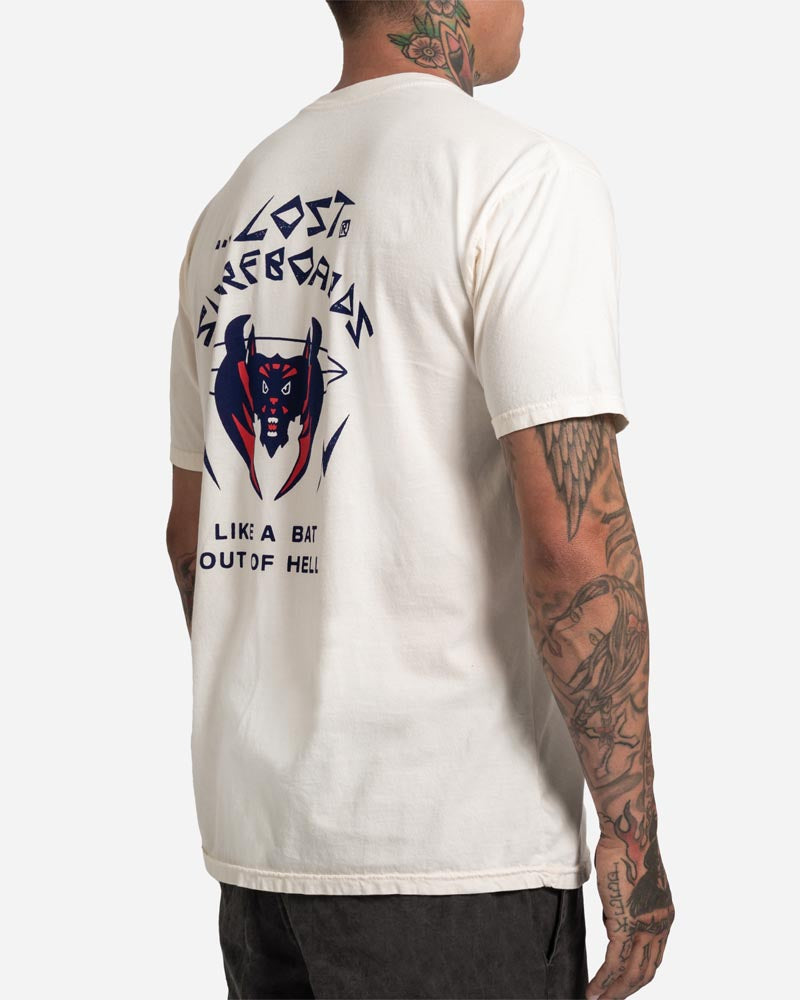 Bat Wings Vintage Dye Tee Ivory