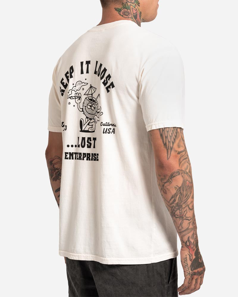 Keep It Loose Vintage Dye Tee Ivory