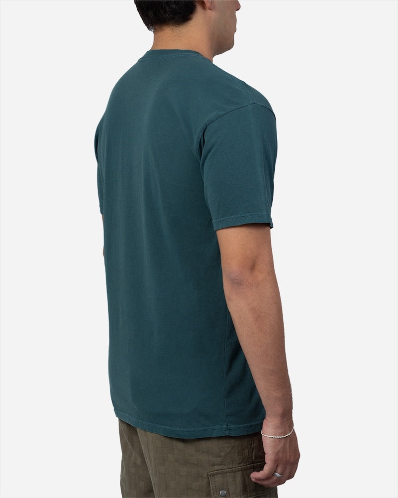 Mayhem Bolts Vintage Dye Tee Atlantic Blue