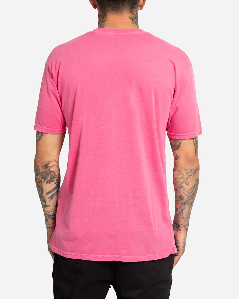 Pedal To The Metal Vintage Dye Tee Psycho Pink