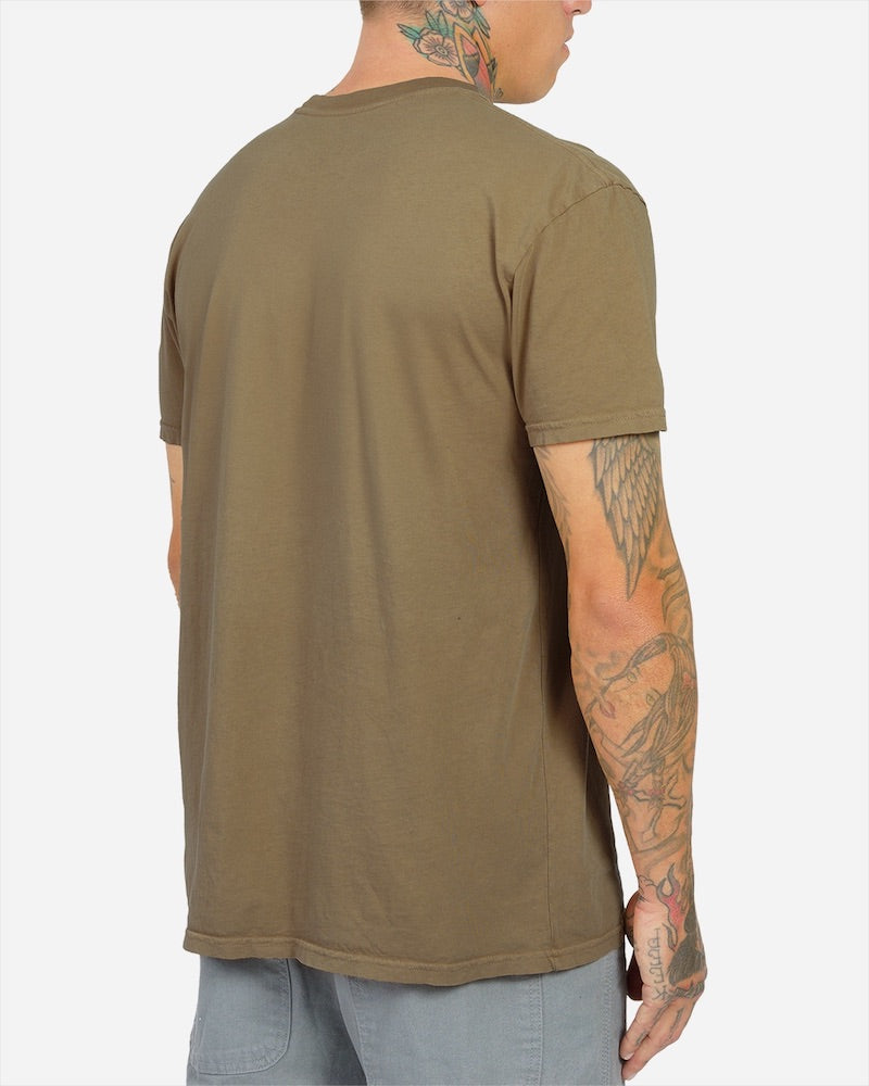 Gone Fishin Vintage Dye Tee Antique Bronze