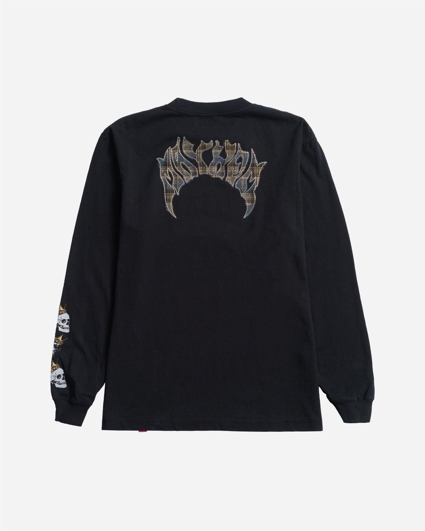 Mayhem Flannel Long Sleeve Tee Black