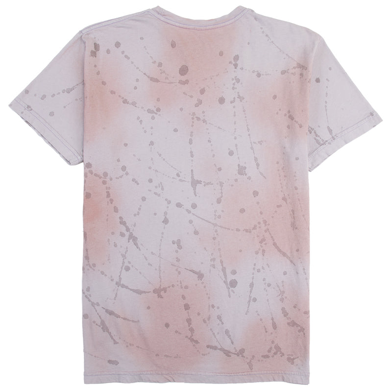 Chaos Wash Tee Pink Cloud Splatter