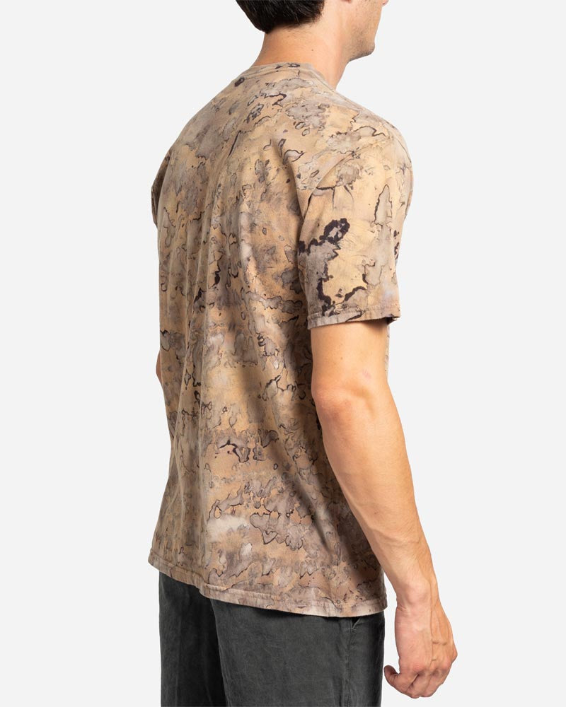 Corrosion Wash Tee Deep Taupe Tie Dye