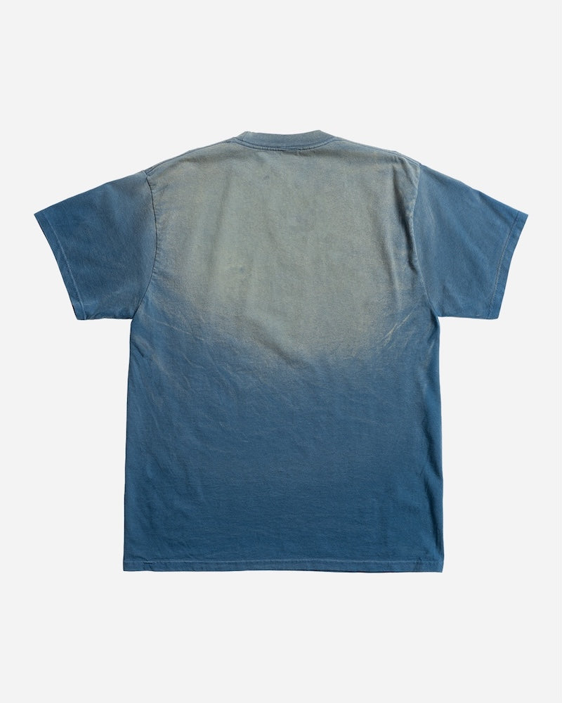 Crown Logo Wash Tee Harbor Blue Spray