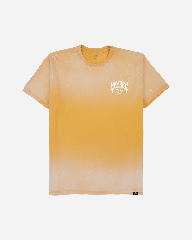 Mayhem Since 87 Tee Vintage Gold Spray