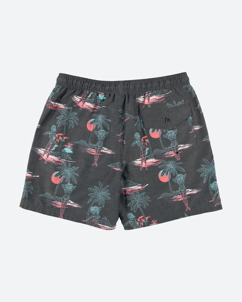Risky Beachshort Black Electric Dreams