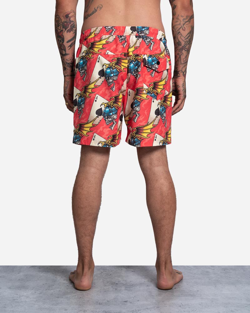 Risky Beachshort Coral Wings