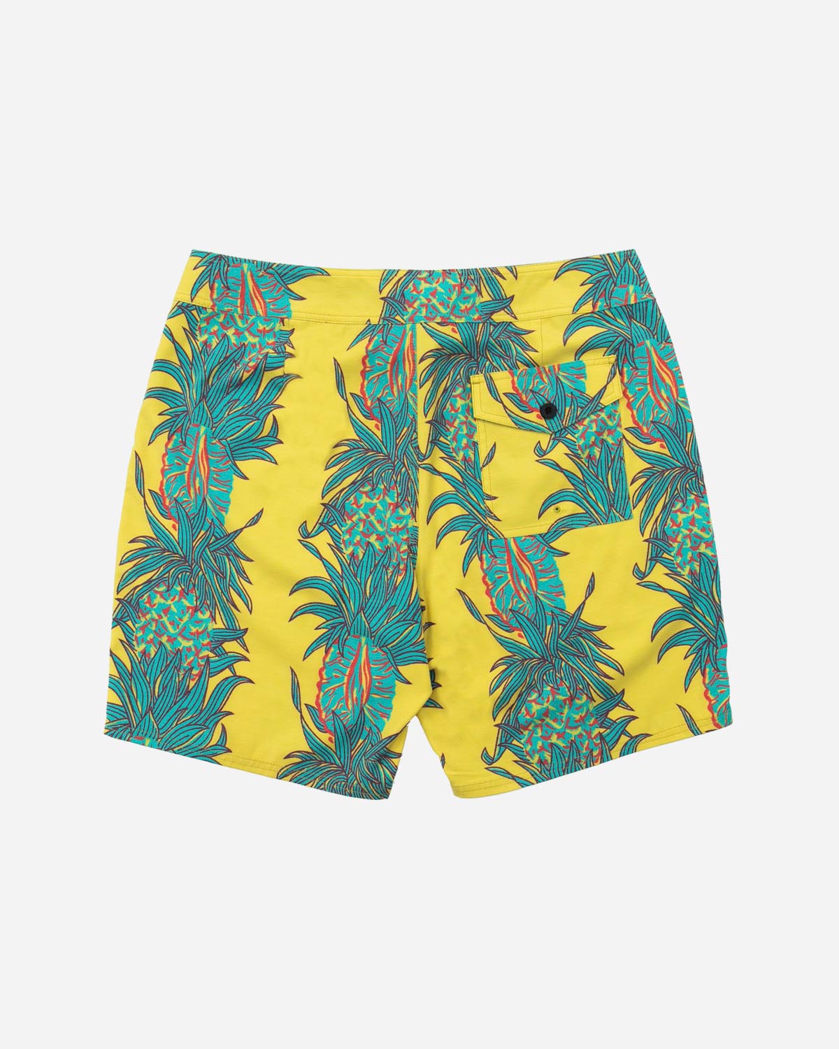 Layback Boardshort Pineapple Stripe Gold