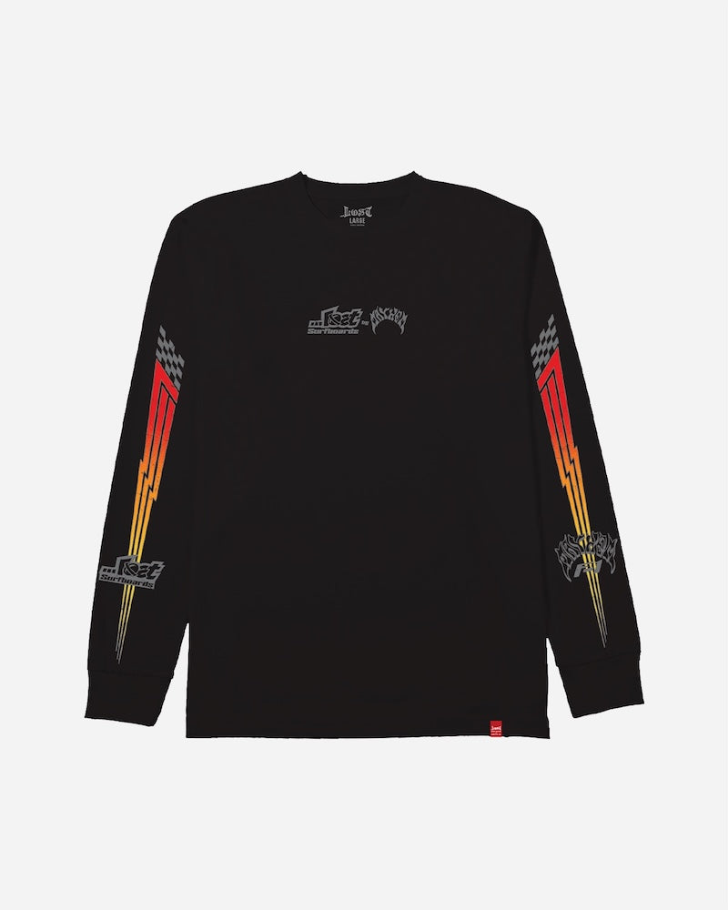 Formula-1 Mayhem Long Sleeve Tee Black