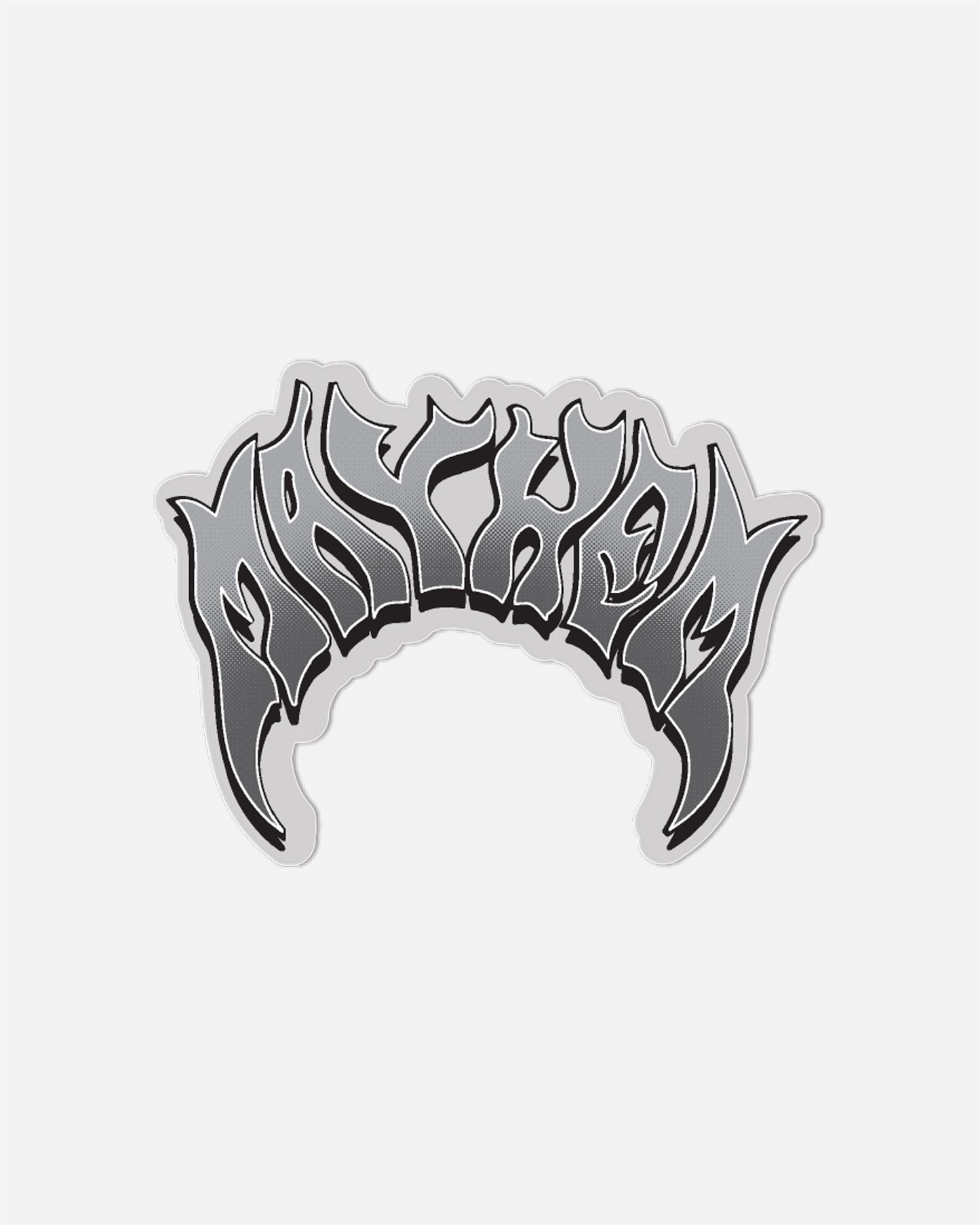 Mayhem Fade Grey Sticker