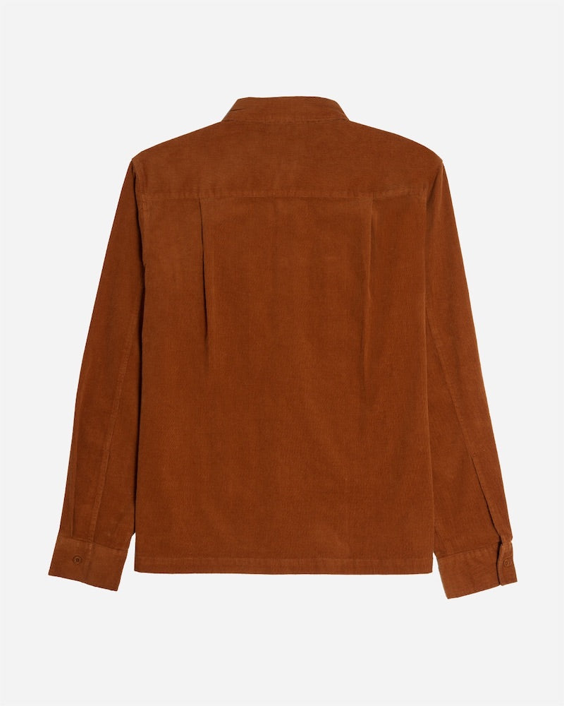 Wingman Cord Long Sleeve Woven Caramel