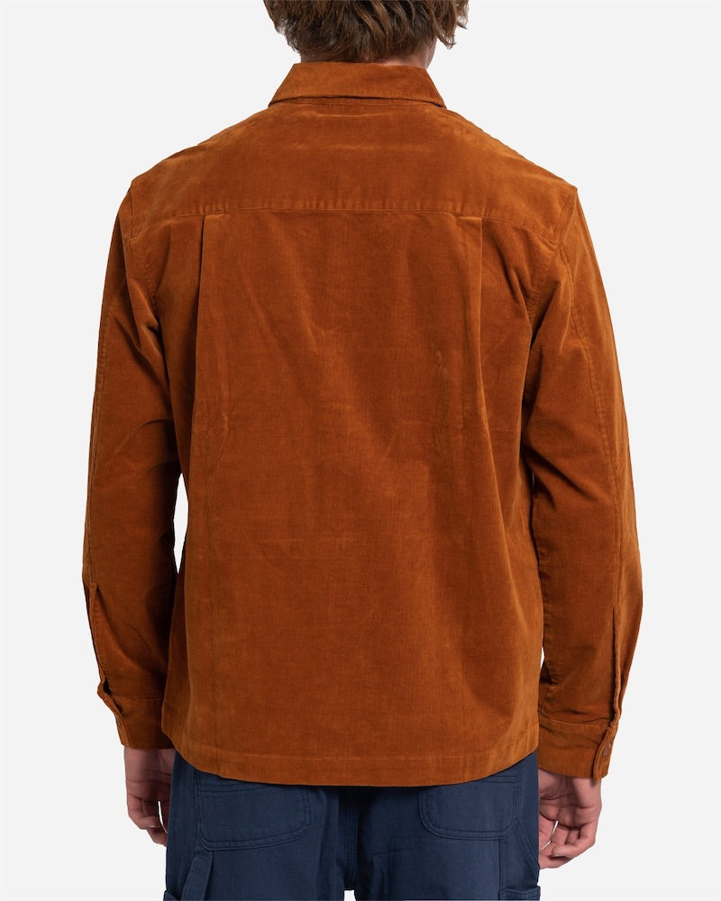 Wingman Cord Long Sleeve Woven Caramel