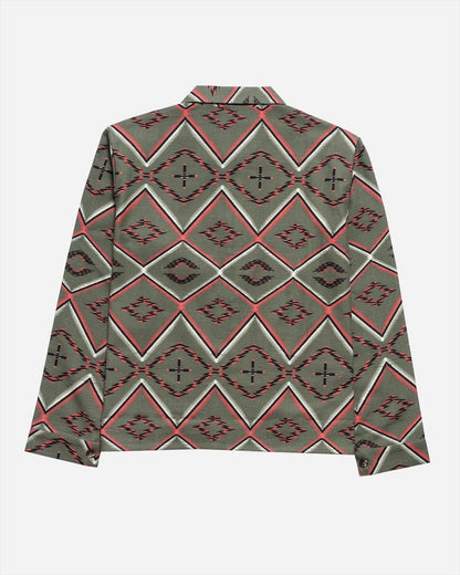 Serape Long Sleeve Woven Dusty Olive