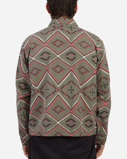 Serape Long Sleeve Woven Dusty Olive