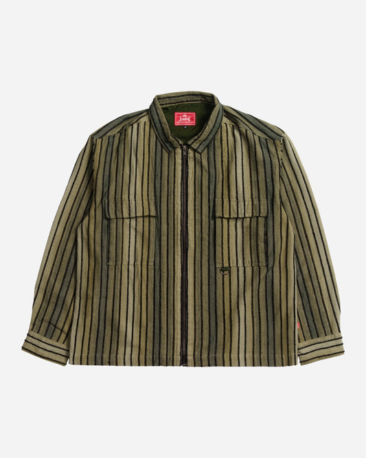 Heater Full Zip Long Sleeve Woven Olive