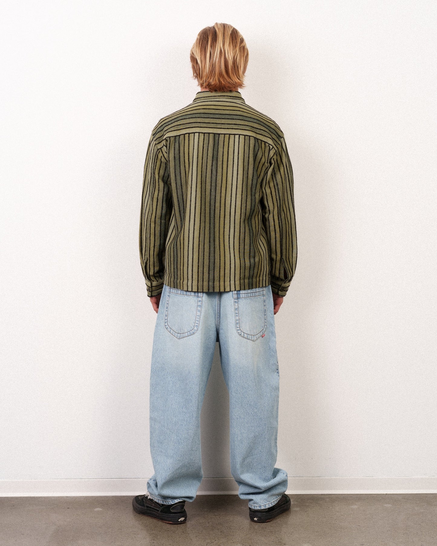 Heater Full Zip Long Sleeve Woven Olive