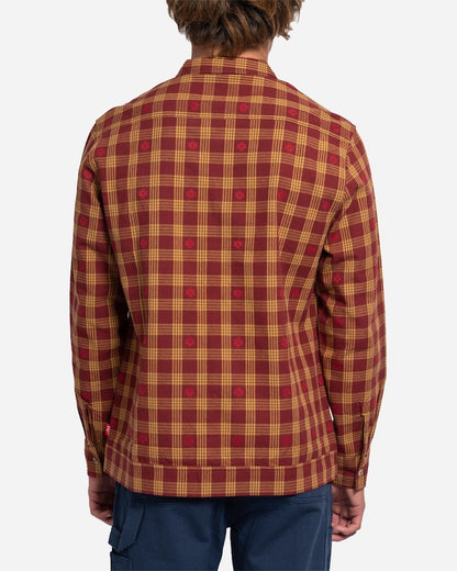 Pacific Flannel Overshirt Maroon