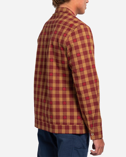 Pacific Flannel Overshirt Maroon