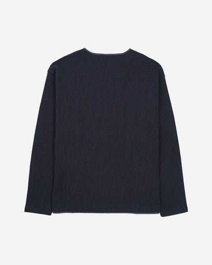 Foundation Long Sleeve Waffle Tee Black