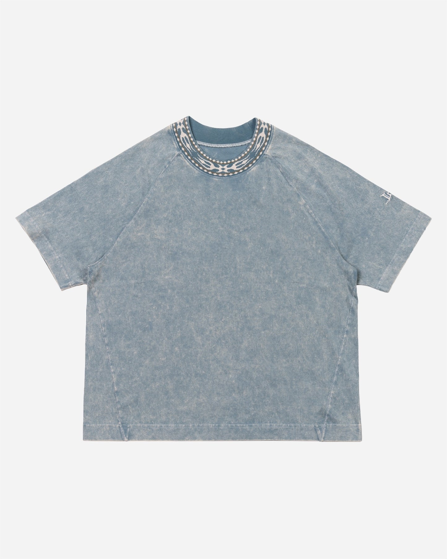 Buster Crew Tee Steel Blue