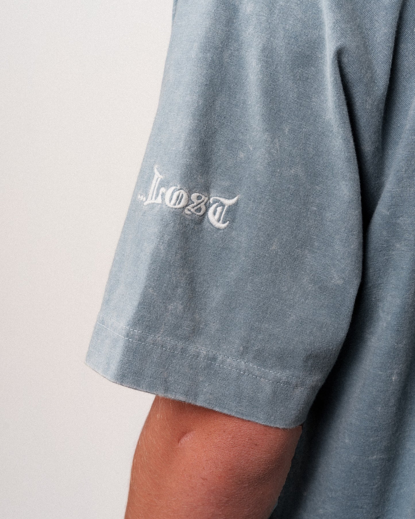 Buster Crew Tee Steel Blue