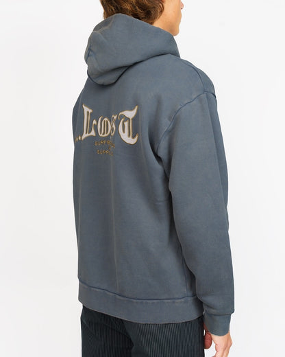 Enigma Zip Heavy Hoodie Slate Blue