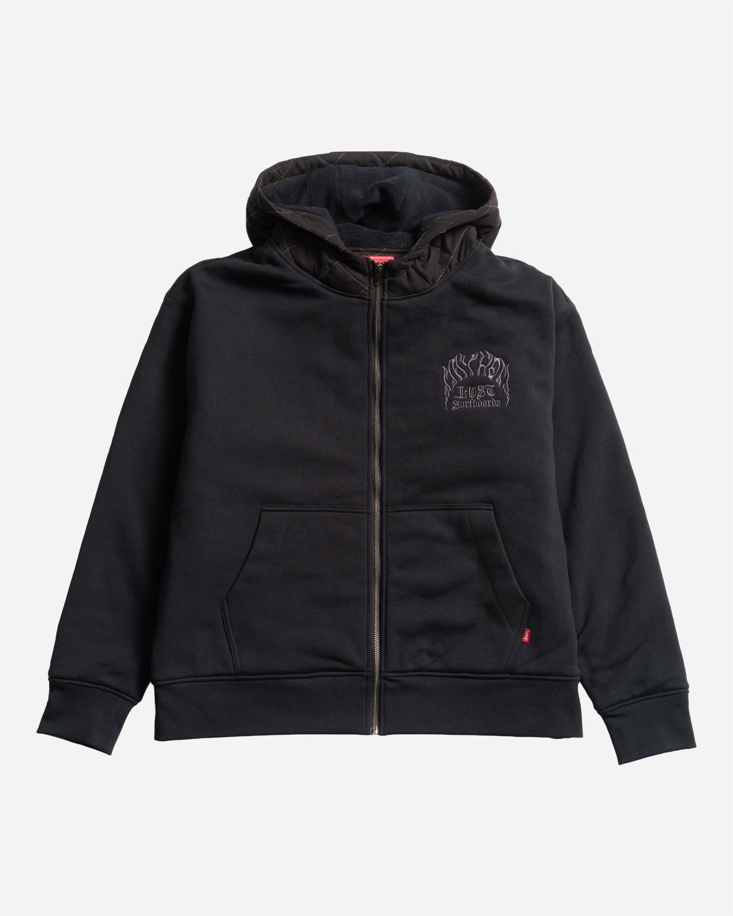 Mayhem Shacket Heavy Zip Hood Black