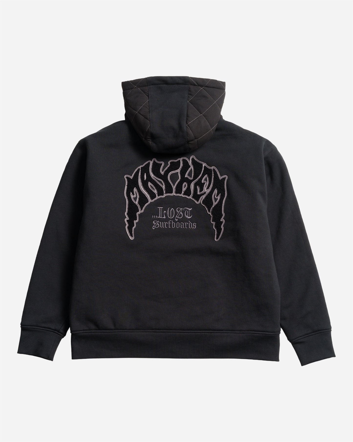 Mayhem Shacket Heavy Zip Hood Black