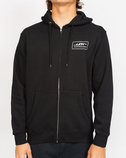 Super Mega Zip Hoodie Black