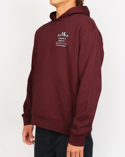 Outcast Heavy Hoodie Burgundy