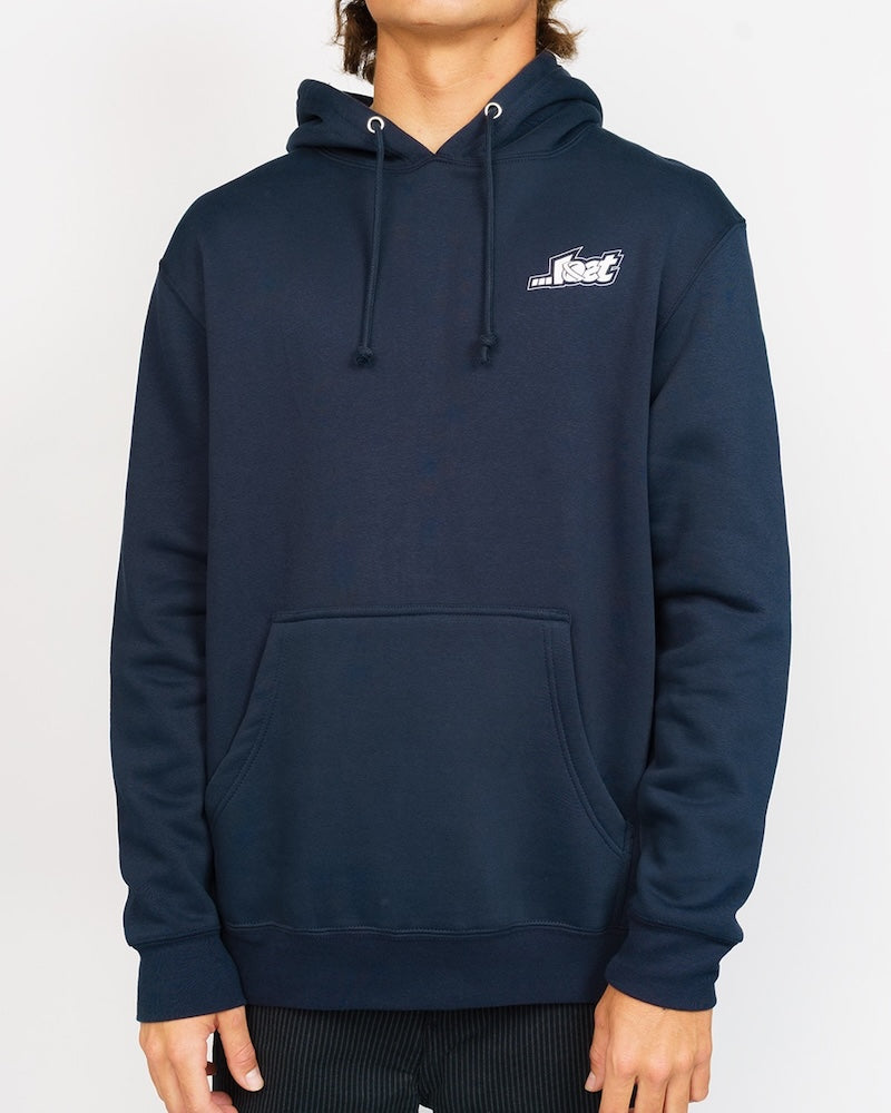 LAM HOODIE NAVY – Lost Enterprises