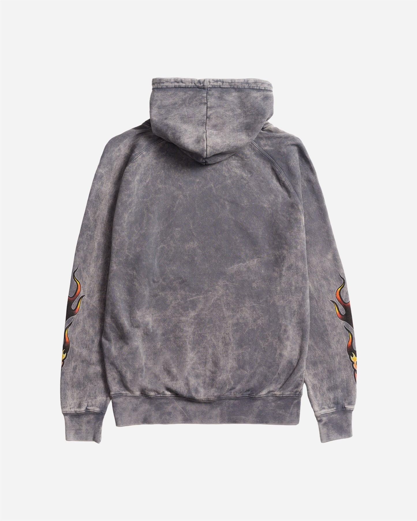 Flame Lam Hoodie Grey Mineral