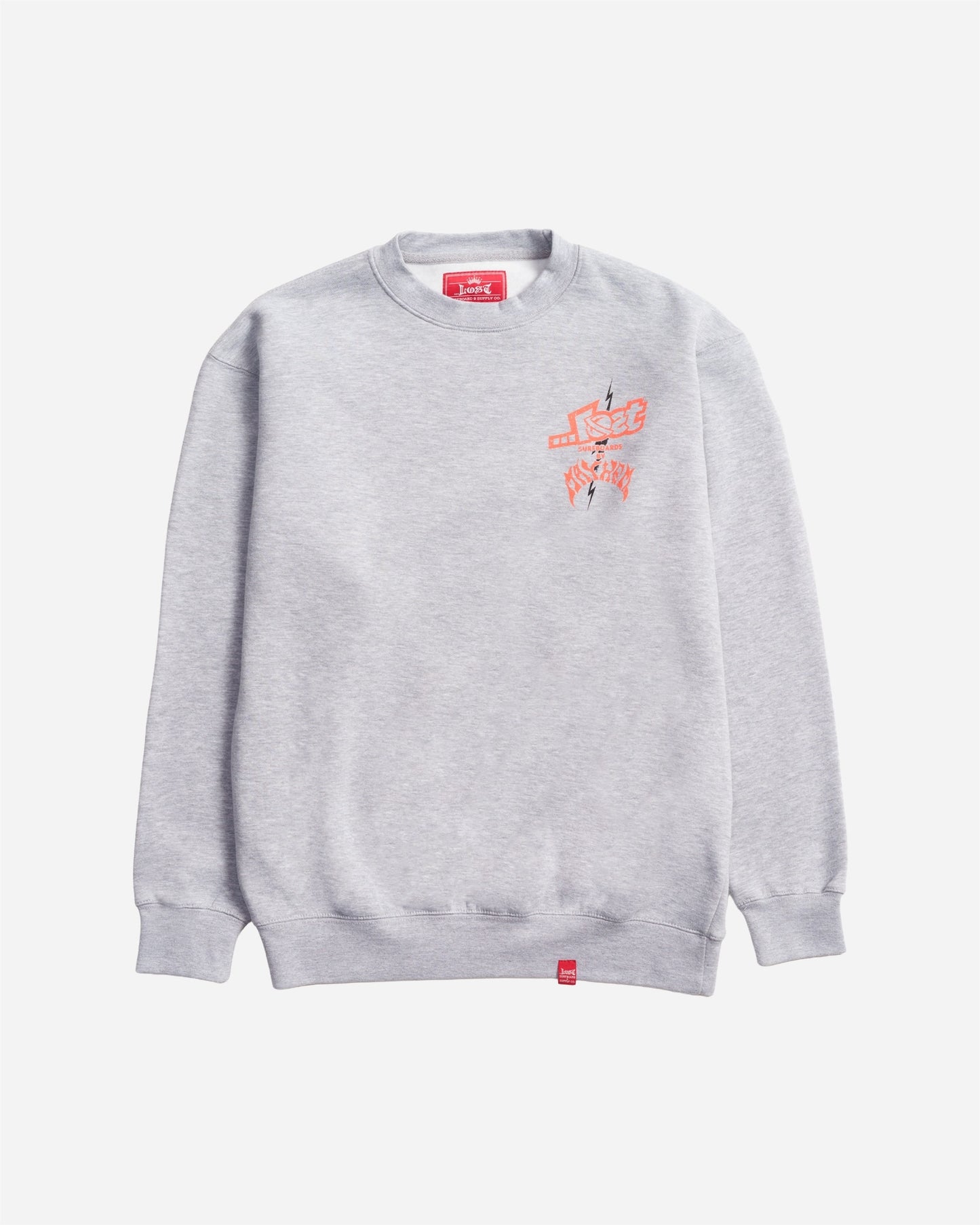 Mayhem Bolts Crewneck Heather Grey